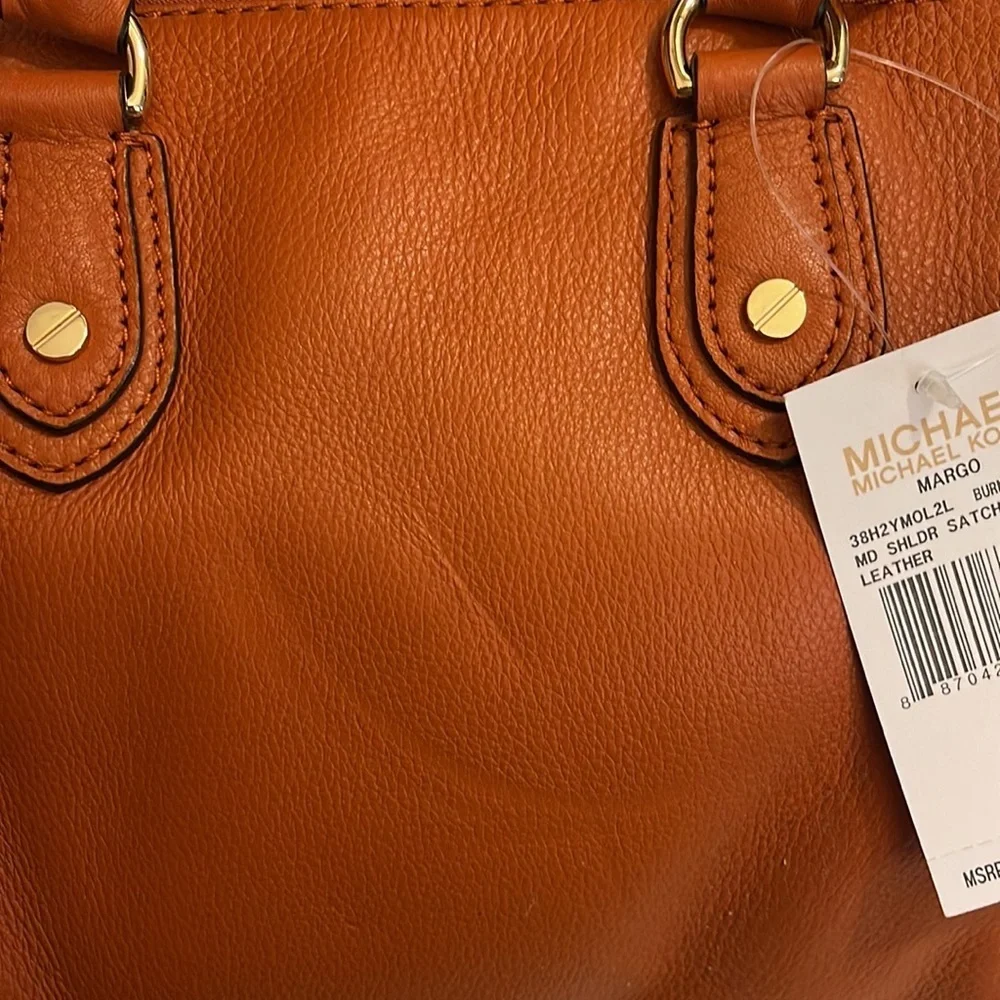 MICHAEL KORS-Margo satchel in burnt orange - NWT